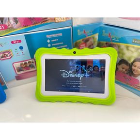 Tablet Kids Niños Android 10 Wifi Estuche Gafas 16gb Verde 7 Pulg