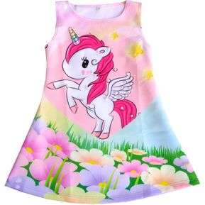 Vestido Para Niñas Unicornio Petite Shop i242 Rosa