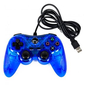 Control Para PS3 Y PC Alambrico USB Azul TTX Tech-Azul