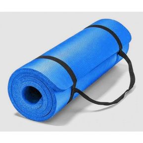 Colchoneta 1Cm Mat 10MM Tapete Ejercicio Pilates Yoga GYM Azul