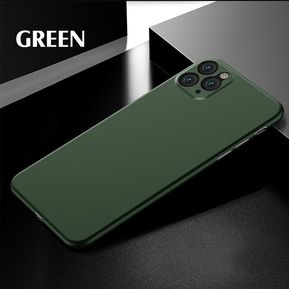 Funda PP Original ultrafina para iphone X XR XS Max,funda completa para iphone 6 6s 7 8 PLus 5 5S SE,funda fina mate a prueba de golpes(#Green)