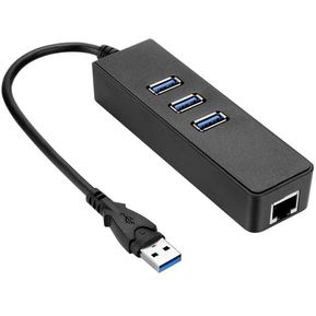 USB 3.0 Hub Gigabit Ethernet Lan RJ45 Ad...