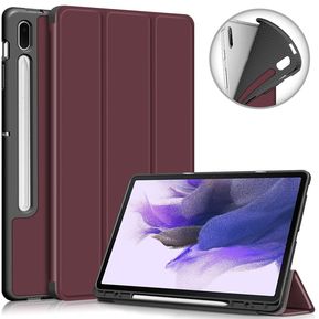 For Samsung Galaxy Tab S7 Fe Case,Magnetic Stand Cover With Pencil H