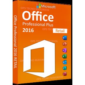 Microsoft Office 2016 Pro Plus Retail 1 Pc On Line I Tarjeta Key Card