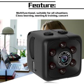 SQ11 DV Camera 1080p Sensor de seguridad portátil de seguridad Pequeña cámara de cámara
