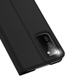 Funda de cuero para Samsung Galaxy A03s (166,6 mm) (negro)