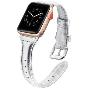 Banda de cuero para Apple Watch Cuero Wheam Brand Slim Pulse...