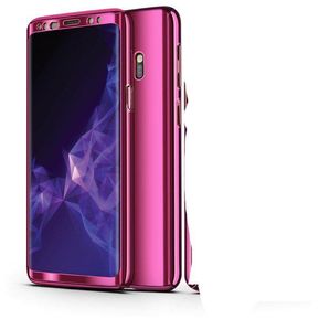 Bakeey Plating 360   Full Body PC Front + Back Cover Funda protectora + Película HD para Samsung Galaxy S9 / S9 Plus - S9 plus violeta