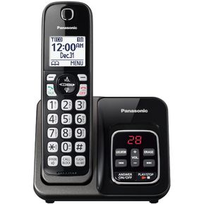 Telefono Panasonic Inalambrico Contestador E Identificador de Llamadas Altavoz Teclado Iluminado