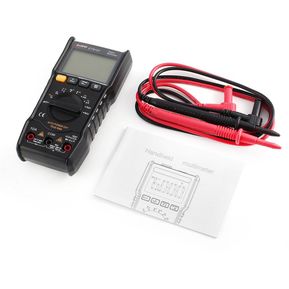 ET8101 multímetro digital de verdadero valor eficaz Counts 5999 AC / DC voltios amperios Ohm Tester - BLCAK
