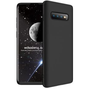 Estuche rígido 3 en 1 para Samsung Galaxy S10 Plus - Negro