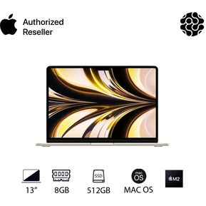 MacBook Air 13 Chip M2 8gb SSD 512gb 13.6" Blanco MLY23E/A