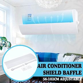 Deflector de viento frío protector aire acondicionado montaj