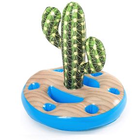 Cactus Flotador Portavasos Inflable Para Bebidas En Piscina