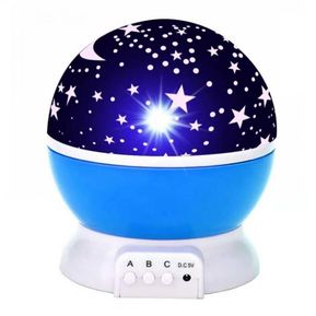 Lampara Redonda Star Master Azul Rotatoria Proyector Luz LED