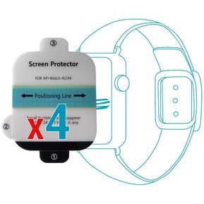 Protector para Apple Watch Serie 8 45mm x 4 uds