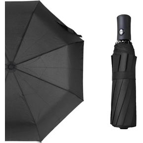 Sombrilla Automática Negro Paraguas Umbrella Con Filtro UV