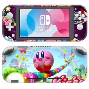 Pegatina de piel de Kirby para Nintendo Switch Lite, Mini Protector  =