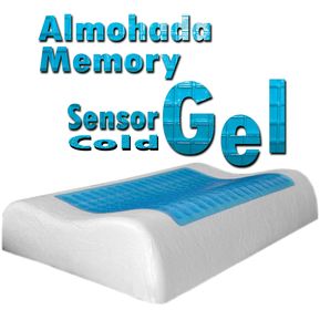 Almohada Gel Frío Sensor Memory Foam Indeformable - Con Funda