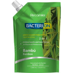 Jabón Liquido Para Manos 2 En 1 Bacterion Bambú x 1000 Ml