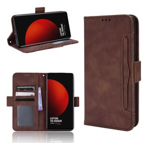 Funda Xiaomi 12S Ultra billetera de cuero Flip Vintage - Marrón