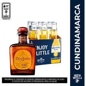 Tequila Don Julio Añejo 700 Ml + SixPack Corona Botella 355