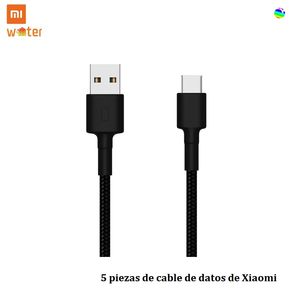 5SET Xiaomi 200cm Type-C USB Linea de datos Cable trenzado de energía