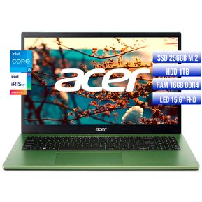 ACER ASPIRE INTEL CORE I5-1235U SSD 256GB + HDD 1TB RAM 16GB LED 15.6 FHD