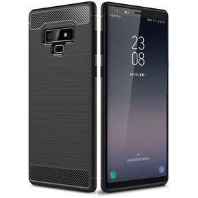 Funda De Fibra Carbono Para Samsung Galaxy Note 9 6.4"-Negro