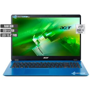 Portatil Acer Aspire 3 Intel Core I5 1035G1 SSD 512GB RAM 8GB LED 15.6" FHD