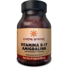 Vitamina B-17 Amigdalina, 60 Cápsulas de 500 mg