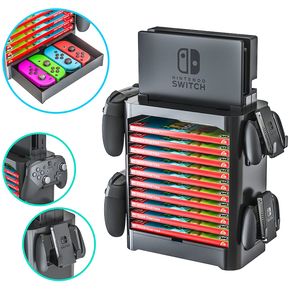 Soporte Torre de almacenamiento para Nintendo Switch y Accesorios