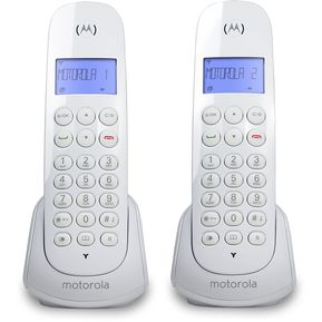 Teléfono Dúo Inalambrico Motorola M700W-2 CA Blanco