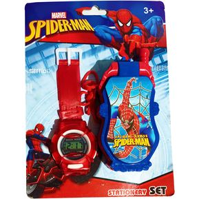 Combo Celular Y Reloj De Spiderman El Hombre Araña Con Luces