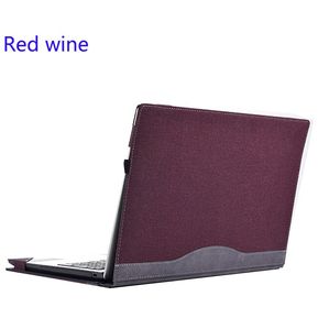 Funda para ordenador portátil para 15,6 Lenovo Ideapad 330 320 310,funda protectora de piel sintética con diseño con abertura para Ideapad 520 510,práctica funda de portátil(#red wine)