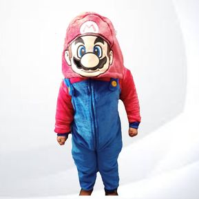 Pijamas Térmicas Super Mario Bros Enteriza Niños