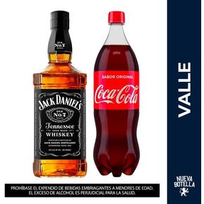 Whisky Jack Daniel´S N.7 750 Ml + Coca Cola 1.5Lt Original