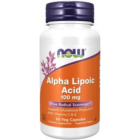 Alpha Lipoic Acid 100mg con vitamina C y E 60Veg Capsules No...