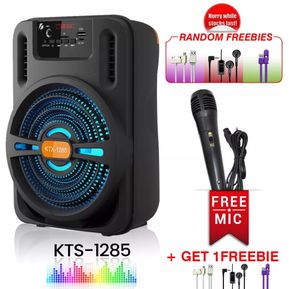 Bafle parlante Portatil Micrófono Control Usb Bluetooth Karaoke 1285 *