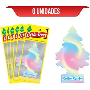 Ambientador Little Trees Cotton Candy x6 Und