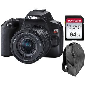 Canon EOS Rebel SL3  250D con EF-S 18-55mm+ Maletín + Memoria SD 64Gb