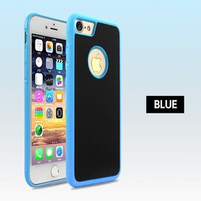 Estuche para teléfono móvil antigravedad, estuche protector antigravedad para iPhone XS Max XR X 8 7 6 6S Plus R S, Samsung Galaxy S8 S9 Plus S9 + Note 8 9(#Azul)