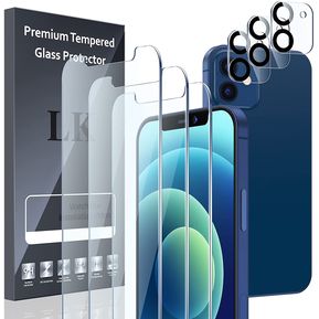3x Protector pantalla para iPhone 12 6.1" + Protector Lente Cámara