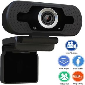 Webcam HD 1080P con micrófono, PC Laptop Computadora de escritorio USB Webcams UM