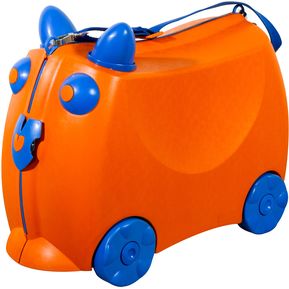 Maleta para Niños Juguete Carrito Color Naranja Con Azul