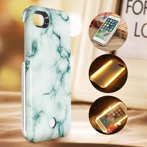 3D Marble Pattern LED Light Up Luminous Phone Case iphone 6
