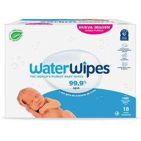 Toallitas Sin Alcohol Para Bebé WaterWipes 1080 unidades