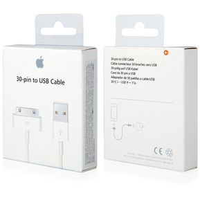 Cable Original Apple USB a Conector 30 Pines para iPhone 4/4S y iPad 1 2 3