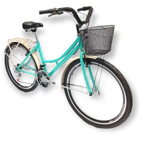 Bicicleta Playera Urbana Rin 26 Doble/P Parrilla/Canasta, Verdementa.