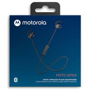 Audífonos Motorola Moto Sp105 Bluetooth Negro Nueva Linea 2022 Motorola Sp105